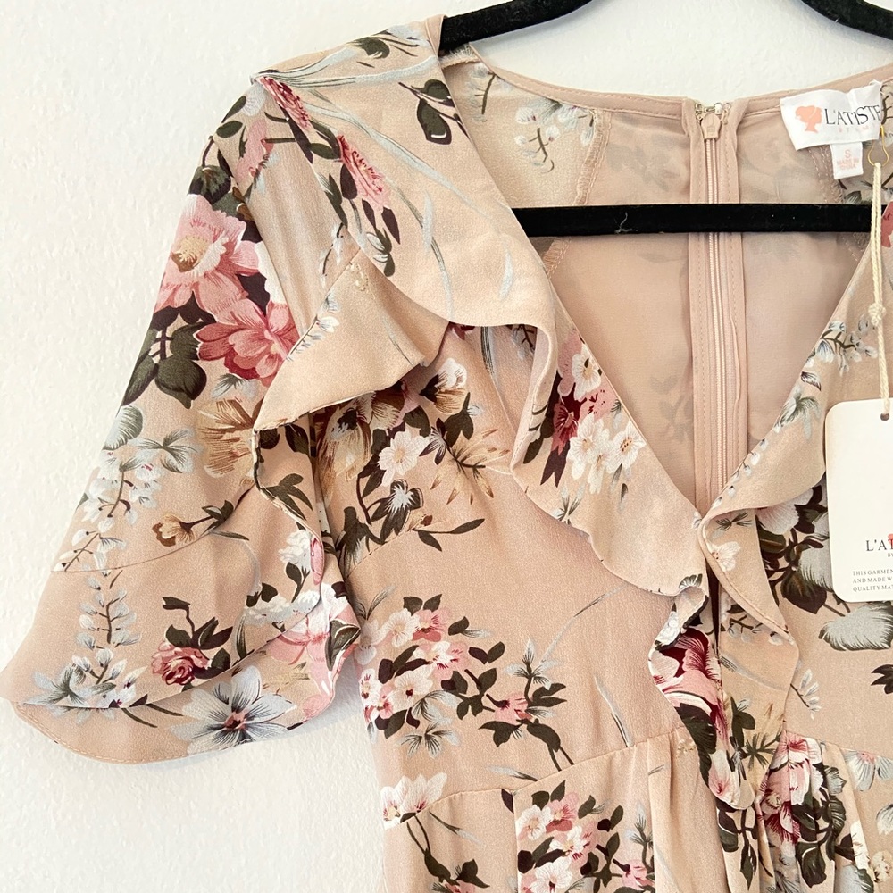 Floral Hi-Low Maxi Dress - Picture 3 of 5